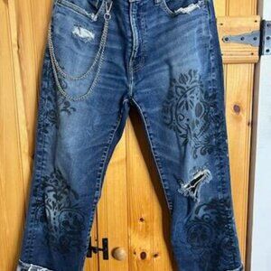 Luck Brand Boyfriend Upcycled Jeans